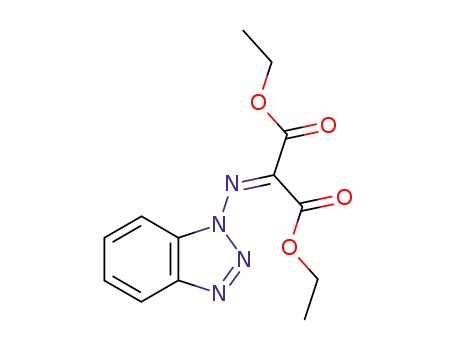Molecular Structure of 100796-79-0 (DIETHYL (BENZOTRIAZOL-1-YL)IMINOMALONATE)
