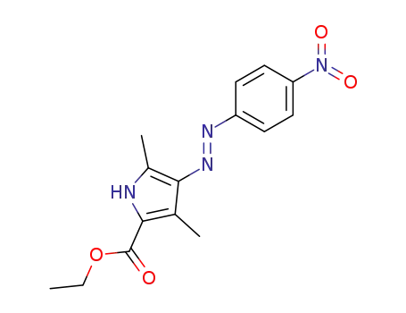 3,5-Dimethyl-4-(4-nitro-phenylazo)-1H-pyrrole-2-carboxylic acid ethyl ester