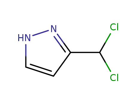 Molecular Structure of 756430-74-7 (1H-Pyrazole,3-(dichloromethyl)-(9CI))