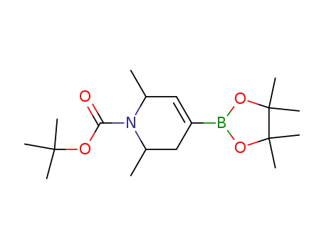 2,6-Dimethyl-4-(4,4,5,5-tetramethy
l-[1,3,2]dioxaborolan-2-yl)-3,6
-dihydro-2H-pyridine-1-
carboxylicacid tert-butyl ester