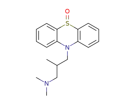 Molecular Structure of 10071-07-5 (N,N,2-trimethyl-3-(5-oxido-10H-phenothiazin-10-yl)propan-1-amine)