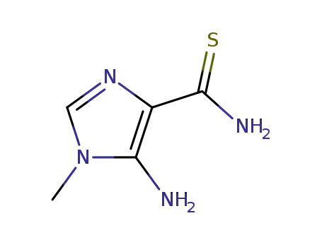 Molecular Structure of 117879-27-3 (5-amino-1-methylimidazole-4-thiocarboxamide)
