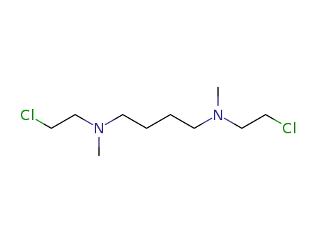 Molecular Structure of 100991-85-3 (1,4-Butanediamine,N,N'-bis(2-chloroethyl)-N,N'-dimethyl- (9CI))
