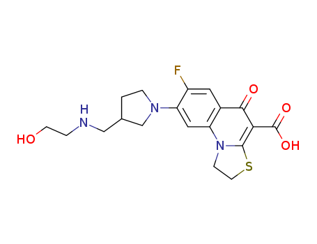 5H-Thiazolo[3,2-a]quinoline-4-carboxylicacid,7-fluoro-1,2-dihydro-8-[3-[[(2-hydroxyethyl)amino]methyl]-1-pyrrolidinyl]-5-oxo-