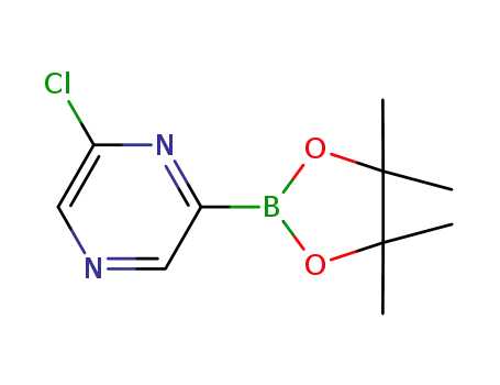 Molecular Structure of 1009378-52-2 (6-CHLOROPYRAZINE-2-BORONIC ACID PINACOL ESTER)