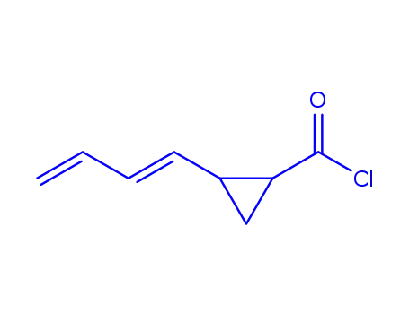 사이클로프로판카르보닐 클로라이드, 2-(1,3-부타디에닐)-, [1알파,2베타(E)]-(9CI)