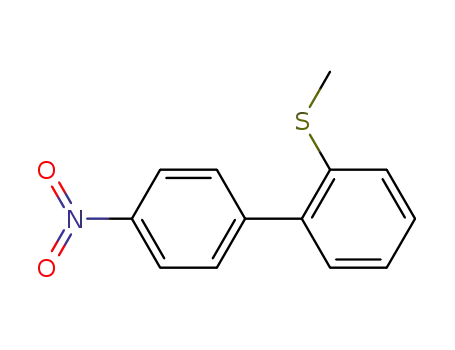 Molecular Structure of 100727-36-4 (1-(Methylsulfanyl)-2-(4-nitrophenyl)benzene)