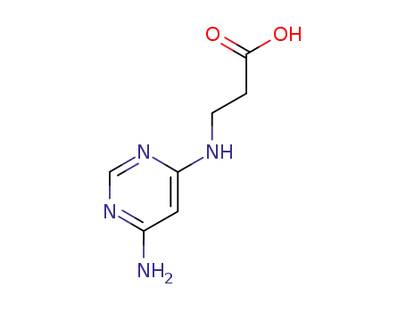 Molecular Structure of 100868-81-3 (N-(6-amino-pyrimidin-4-yl)-b-alanine)