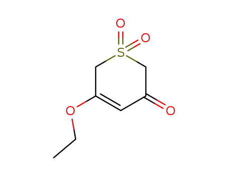 Molecular Structure of 10099-13-5 (5-ethoxy-1,1-dioxo-6H-thiopyran-3-one)