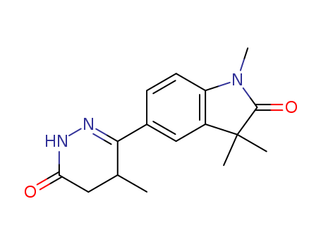 2H-Indol-2-one,1,3-dihydro-1,3,3-trimethyl-5-(1,4,5,6-tetrahydro-4-methyl-6-oxo-3-pyridazinyl)-