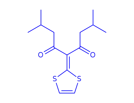 Molecular Structure of 100673-02-7 (5-(1,3-dithiol-2-ylidene)-2,8-dimethylnonane-4,6-dione)