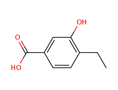 Molecular Structure of 100523-85-1 (4-ETHYL-3-HYDROXYBENZOIC ACID)