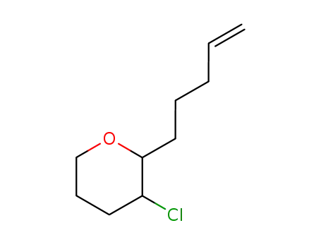 3-Chlor-3,4,5,6-tetrahydro-2-(4-pentenyl)-1H-pyran
