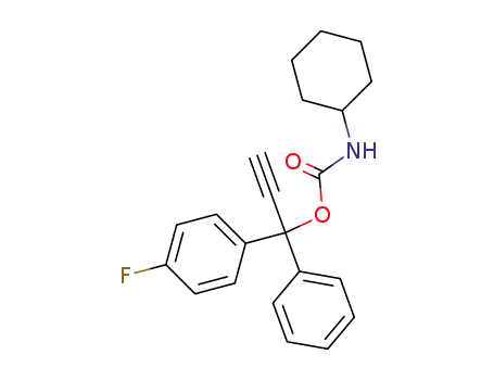 1-(4-fluorophenyl)-1-phenylprop-2-yn-1-yl cyclohexylcarbamate