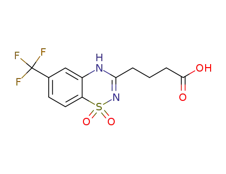 4-[1,1-Dioxo-6-(trifluoromethyl)-4H-1lambda6,2,4-benzothiadiazin-3-yl]butanoic acid