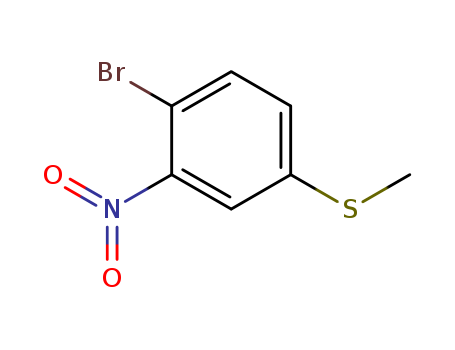 Benzene,1-bromo-4-(methylthio)-2-nitro-