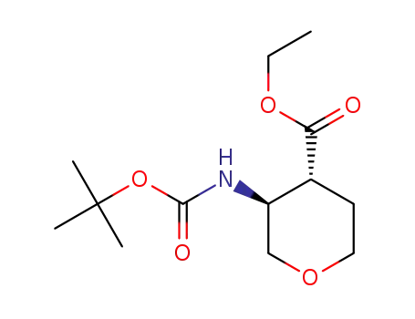 ethyl (3S,4R)-3-((tert-butoxycarbonyl)amino)tetrahydro-2H-pyran-4-carboxylate