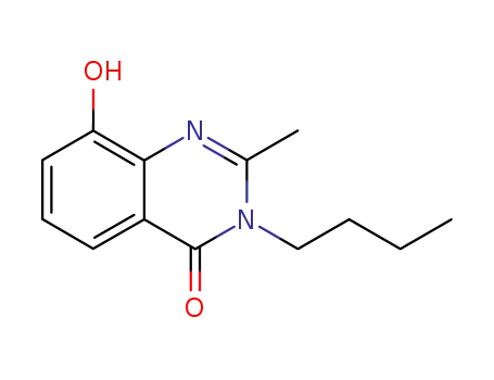 Molecular Structure of 100615-74-5 (4(3H)-Quinazolinone,  3-butyl-8-hydroxy-2-methyl-)