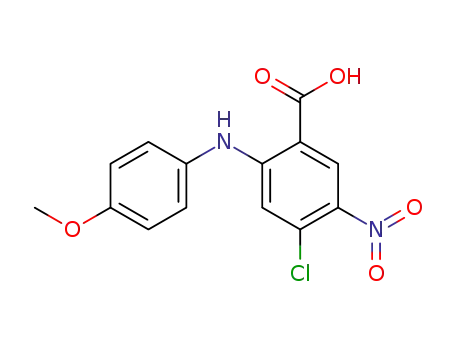 4-클로로-2-(4-메톡시아닐리노)-5-니트로벤조산
