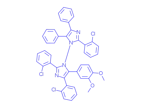 Molecular Structure of 100486-97-3 (2,2',4-Tris(2-chlorophenyl)-5-(3,4-dimethoxyphenyl)-4',5'-diphenyl-1,1'-biimidazole)
