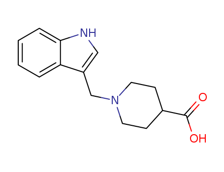 1-(1H-Indol-3-ylmethyl)piperidine-4-carboxylic acid cas  100957-76-4