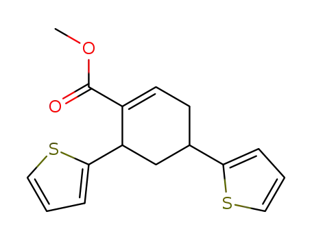 Molecular Structure of 101360-69-4 (methyl 4,6-di(2-thienyl)cyclohex-1-en-1-carboxylate)