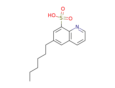 Molecular Structure of 101105-69-5 (8-Quinolinesulfonic  acid,  6-hexyl-)