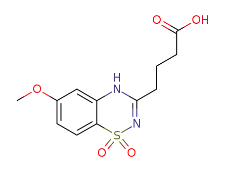 6-メトキシ-2H-1,2,4-ベンゾチアジアジン-3-ブタン酸1,1-ジオキシド