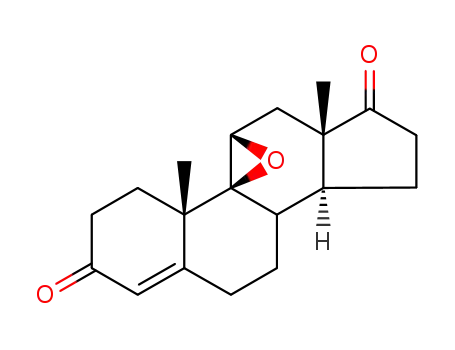Molecular Structure of 10104-53-7 ((9beta,11beta)-9,11-epoxyandrost-4-ene-3,17-dione)