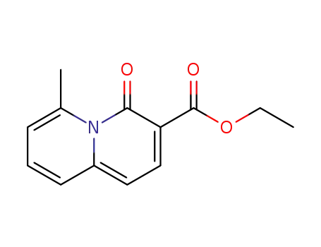 Molecular Structure of 101192-37-4 (ethyl 6-methyl-4-oxo-4H-quinolizine-3-carboxylate)