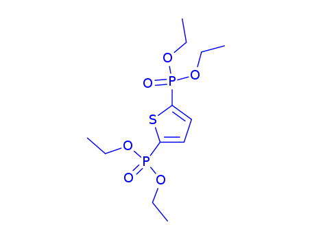 Molecular Structure of 100651-98-7 (2,5-BIS(DIETHOXYPHOSPHORYL)THIOPHENE)
