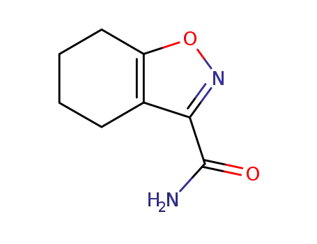 Molecular Structure of 1008-50-0 (4,5,6,7-Tetrahydro-1,2-benzisoxazole-3-carboxamide)