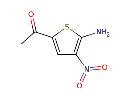 Molecular Structure of 1009-57-0 (1-(5-amino-4-nitrothiophen-2-yl)ethanone)