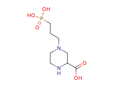 Molecular Structure of 100828-16-8 ((+/-)-3-(2-CARBOXYPIPERAZIN-4-YL)-PROPYL-1-PHOSPHONIC ACID)