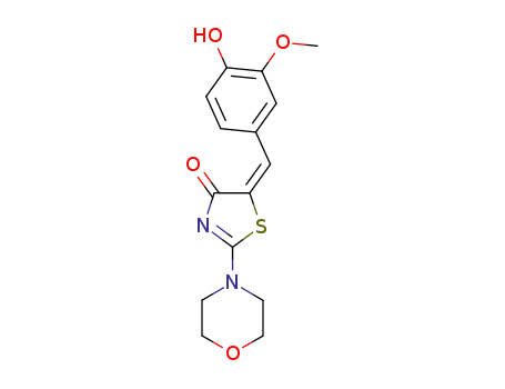 5-(4-hydroxy-3-methoxybenzylidene)-2-(4-morpholinyl)-1,3-thiazol-4(5H)-one