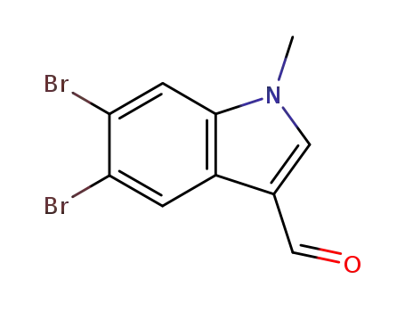 N-methyl-5,6-dibromoindole-3-carbaldehyde