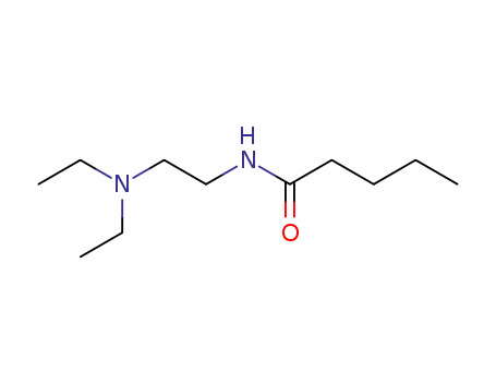 Molecular Structure of 100536-61-6 (N-[2-(diethylamino)ethyl]pentanamide)