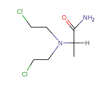 Molecular Structure of 100608-10-4 (N~2~,N~2~-bis(2-chloroethyl)alaninamide)
