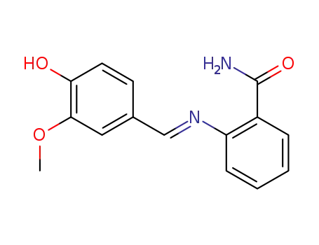 2-[(4-hydroxy-3-methoxybenzylidene)amino]benzamide
