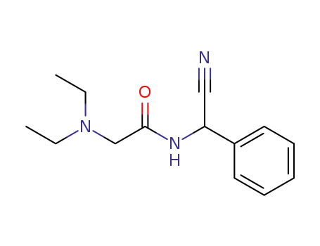 Molecular Structure of 101116-38-5 (N-benzyl-N-cyano-N~2~,N~2~-diethylglycinamide)