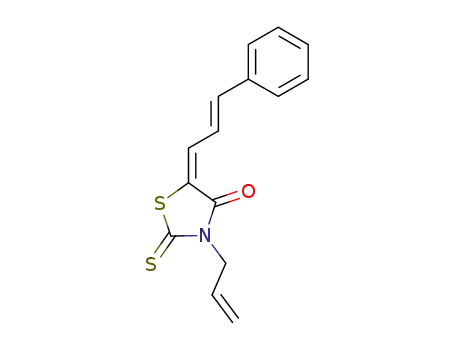 Molecular Structure of 101097-03-4 (3-allyl-5-(3-phenyl-2-propenylidene)-2-thioxo-1,3-thiazolidin-4-one)