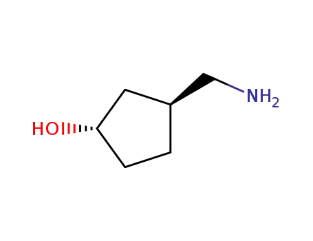 Molecular Structure of 1007306-62-8 ((1S,3S)-3-Aminomethyl-cyclopentanol)