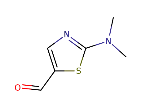 Molecular Structure of 1005-28-3 (2-DIMETHYLAMINO-THIAZOLE-5-CARBALDEHYDE)