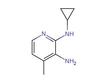 Molecular Structure of 284686-18-6 (N2-Cyclopropyl-4-Methyl-2,3-pyridinediaMine)