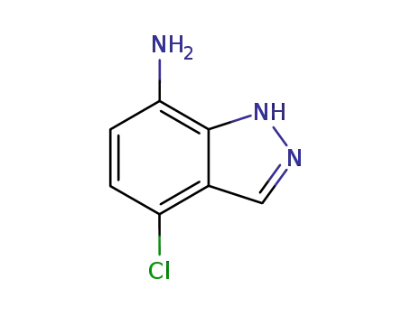 Molecular Structure of 100959-52-2 (7-AMINO-4-CHLORO INDAZOLE)