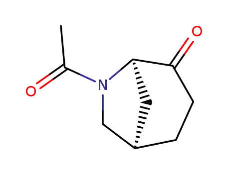 Molecular Structure of 100782-25-0 (6-Azabicyclo[3.2.1]octan-4-one, 6-acetyl- (9CI))