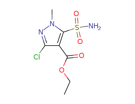 3-Chloro-1-methyl-5-sulfamoyl-1H-pyrazole-4-carboxylic acid methyl ester