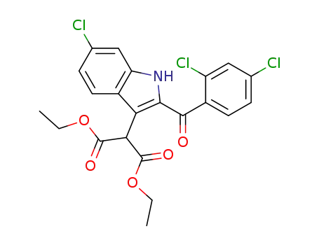 Diethyl[6-chloro-2-(2,4-dichlorobenzoyl)-1H-indol-3-yl]malonate