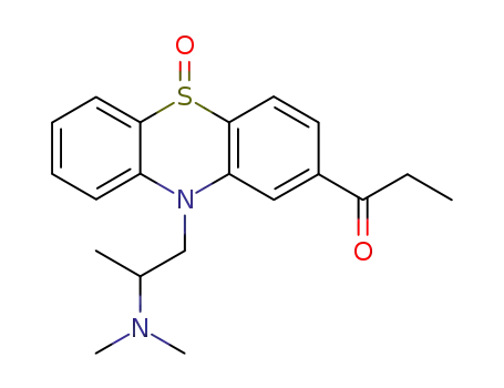 Molecular Structure of 10071-00-8 (10-[2-(dimethylamino)propyl]-5-oxido-2-propanoyl-5,10-dihydro-5lambda~4~-phenothiazin-5-yl)