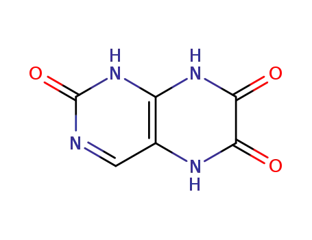 Molecular Structure of 100516-90-3 (2,6,7-Pteridinetriol(6CI))